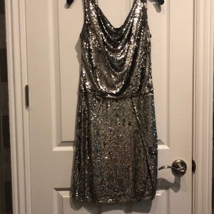 Silver Sequin Dress